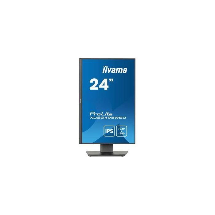 iiyama 24,1" IPS-panel, 1920x1200, 300cd/m², HDMI, DP, 4ms, Speakers, USB 3x 3.2+1xC (15W), 15cm Height adj. Stand 1 iiyama 24,1" IPS-panel, 1920x1200, 300cd/m², HDMI, DP, 4ms, Speakers, USB 3x 3.2+1xC (15W), 15cm Height adj. Stand 1