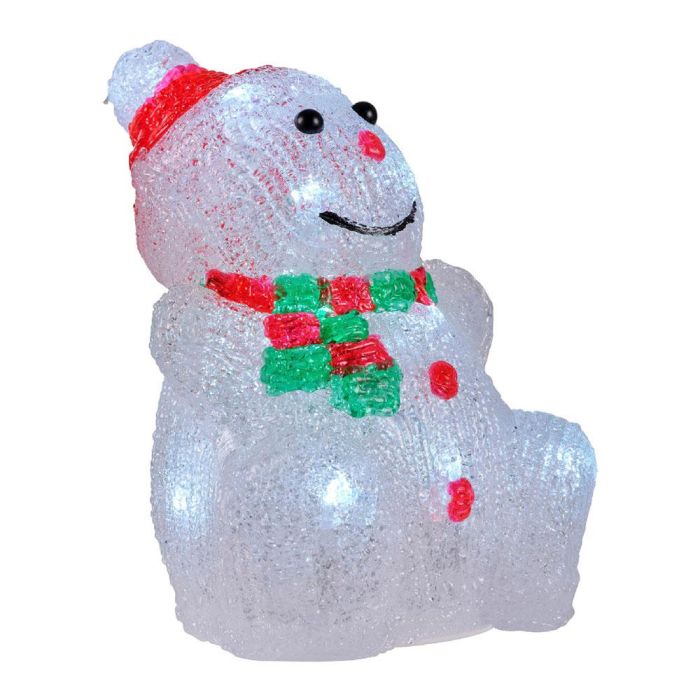 Lumineo Figura acrílica LED para interior 13x10x16cm, 16 LEDs, modelos surtidos (reno, santa, muñeco de nieve, oso) 4