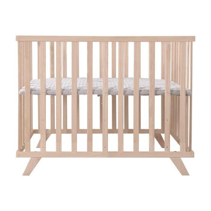 Roba ROB4005317333564 Parque infantil 75x100 cm Gris con alfombra de juegos 'Lil Planet' de madera natural 5