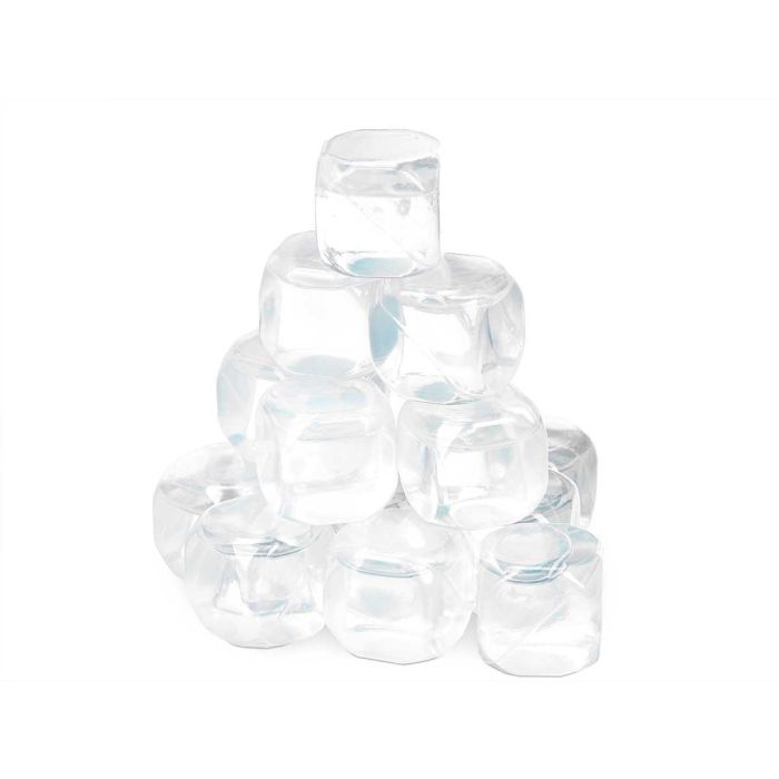 Leknes Set 18 Cubitos Transparentes de Hielo para Nevera 6.5x16x6.5 cm de Plástico (Set de 48)