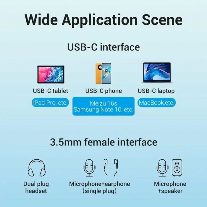 Adaptador USB-C a Jack 3.5 mm Vention BGPHY 2 Adaptador USB-C a Jack 3.5 mm Vention BGPHY 2