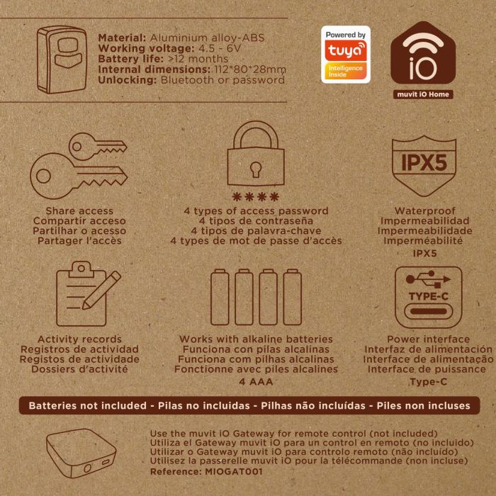 muvit iO Caja de llaves inalámbrica exterior 14