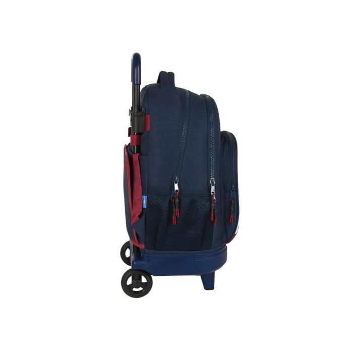 Mochila Escolar con Ruedas F.C. Barcelona Corporativa Azul Granate (33 x 45 x 22 cm) 3