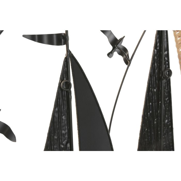 Decoracion Pared Mediterraneo DKD Home Decor Azul Dorado 4 x 60 x 60 cm (2 Unidades) 3