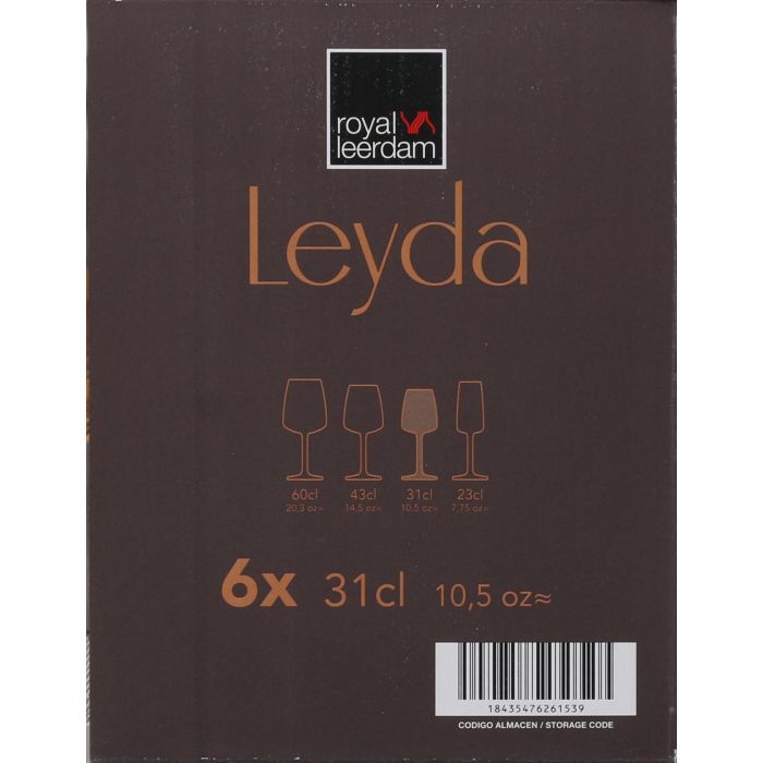 Royal Leerdam Set 6 Copas Vino 31 cl "Leyda" 2