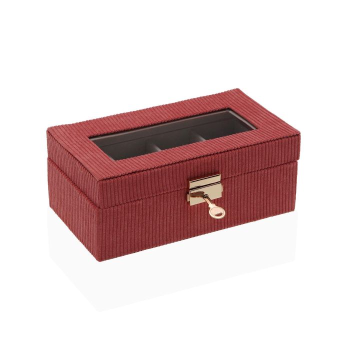 Caja Rojo Para 4 Relojes Versa 11X8CM (2 Unidades) 1 Caja Rojo Para 4 Relojes Versa 11X8CM (2 Unidades) 1