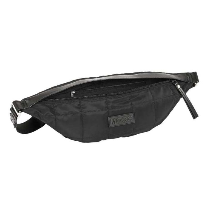 Cartera Escolar Safta Moos Capsula Black Riñonera Adulto 410x70x155 mm 3 Cartera Escolar Safta Moos Capsula Black Riñonera Adulto 410x70x155 mm 3