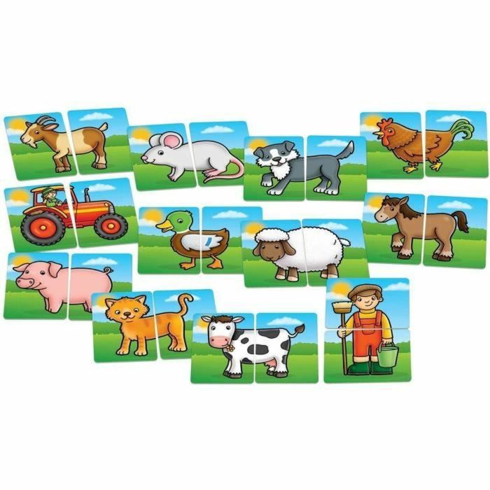 Orchard AUC5011863102003 Juego de mesa de parejas y memoria El corral HUERTO para niños +18 meses 4