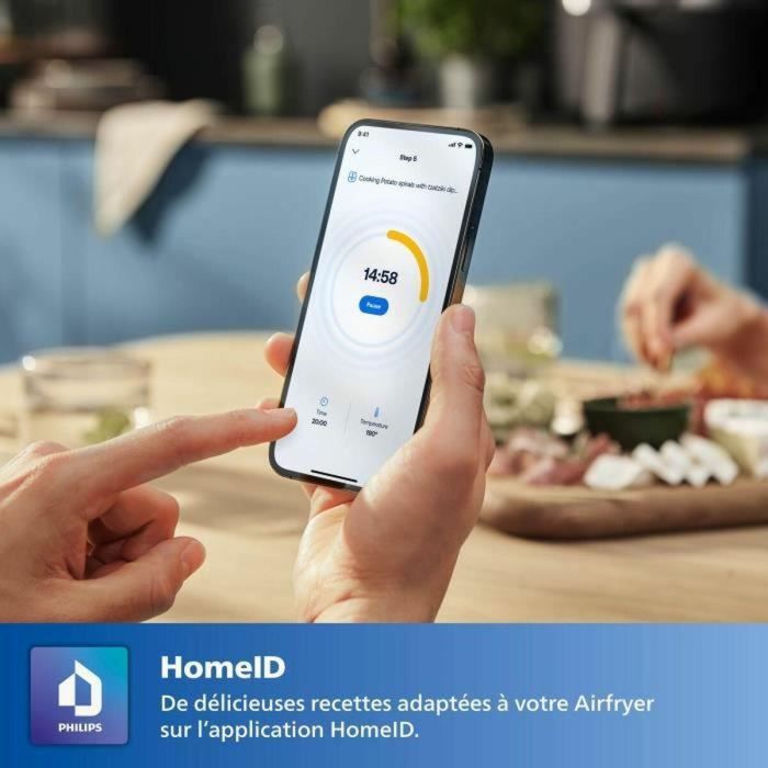Freidora de Aire Philips HD9285/93 Negro Negro/Plateado 2000 W 3 Freidora de Aire Philips HD9285/93 Negro Negro/Plateado 2000 W 3