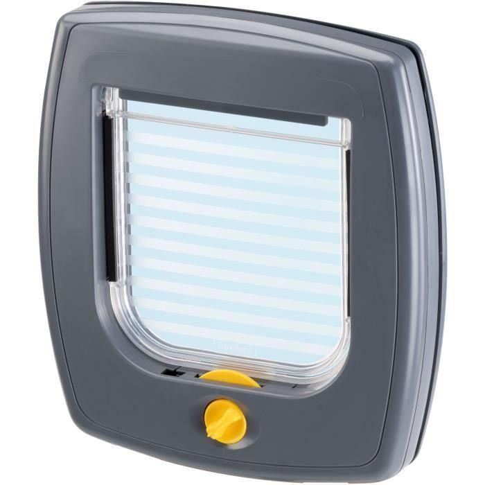 Puerta para gatos - FERPLAST - Columpio 3 - 21,5 x 5 x 24 cm - Gris Puerta para gatos - FERPLAST - Columpio 3 - 21,5 x 5 x 24 cm - Gris