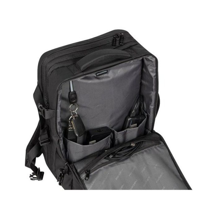 NATEC NTO-2116 Mochila de excursión Negra, fabricada en Poliéster, con 10 bolsillos y 44 cm de alto 22 NATEC NTO-2116 Mochila de excursión Negra, fabricada en Poliéster, con 10 bolsillos y 44 cm de alto 22