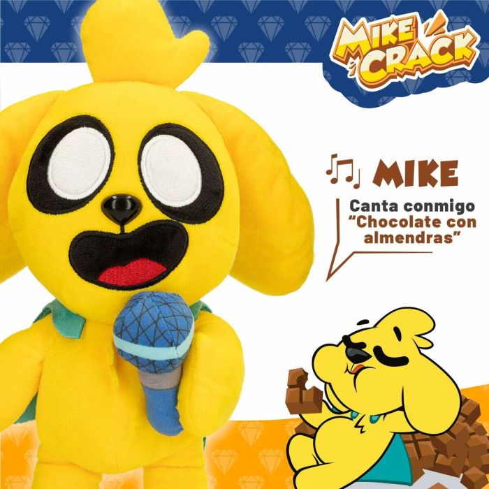 Peluche mike crack interactivo 25 cm con sonidos y melodias 5