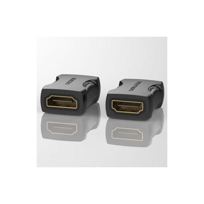 Vention AIRB0-2 Adaptador Conector HDMI 2.0 Hembra a Hembra 4K 60Hz. Acoplador Extensor de Cable HDMI Negro - Pack 2 Unidades 2