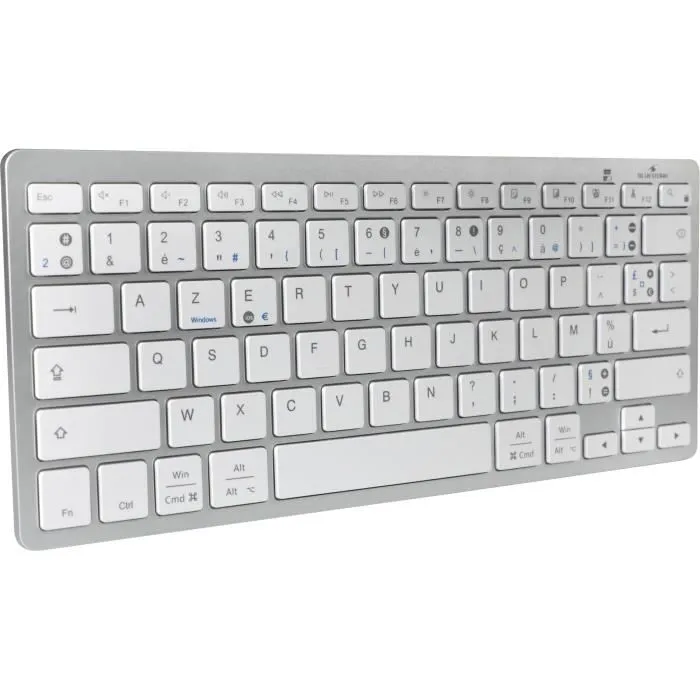 Bluestork KB-MINI-PC-MAC/FR Teclado Bluetooth Doble Diseño PC MAC 3
