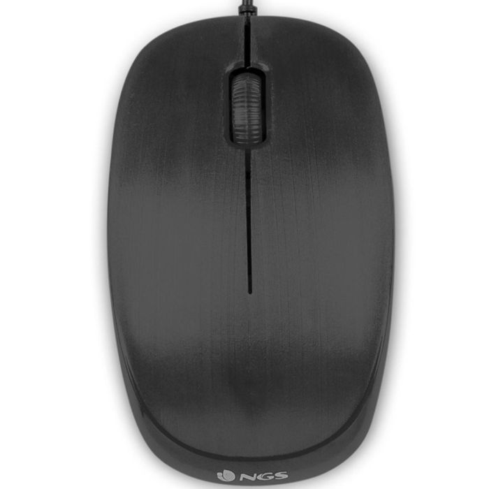 Ratón Óptico NGS NGS-MOUSE-0906 Negro 1000 dpi