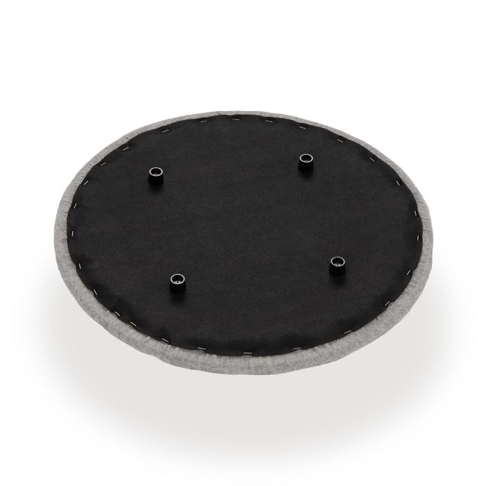 Puff Con Almacenamiento Gris Versa 43X45CM 4 Puff Con Almacenamiento Gris Versa 43X45CM 4