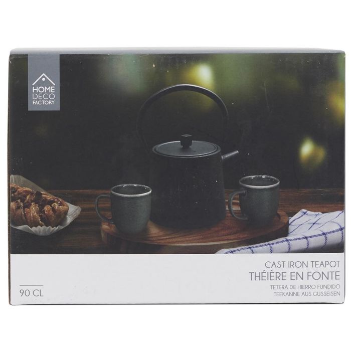 Home Deco Factory Tetera Hierro Fundido 900 Ml Para Té Elegante Mantiene Caliente Medidas 17,5x13,5 cm h.20 cm 1