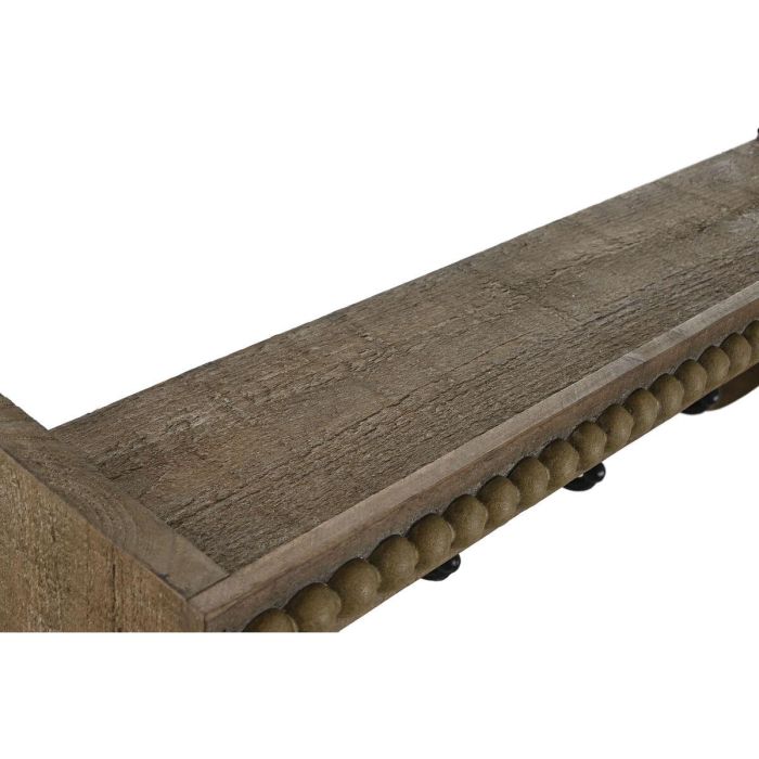 Perchero de Pared Home ESPRIT Marrón Negro Madera Metal 67 x 17 x 27 cm 3 Perchero de Pared Home ESPRIT Marrón Negro Madera Metal 67 x 17 x 27 cm 3