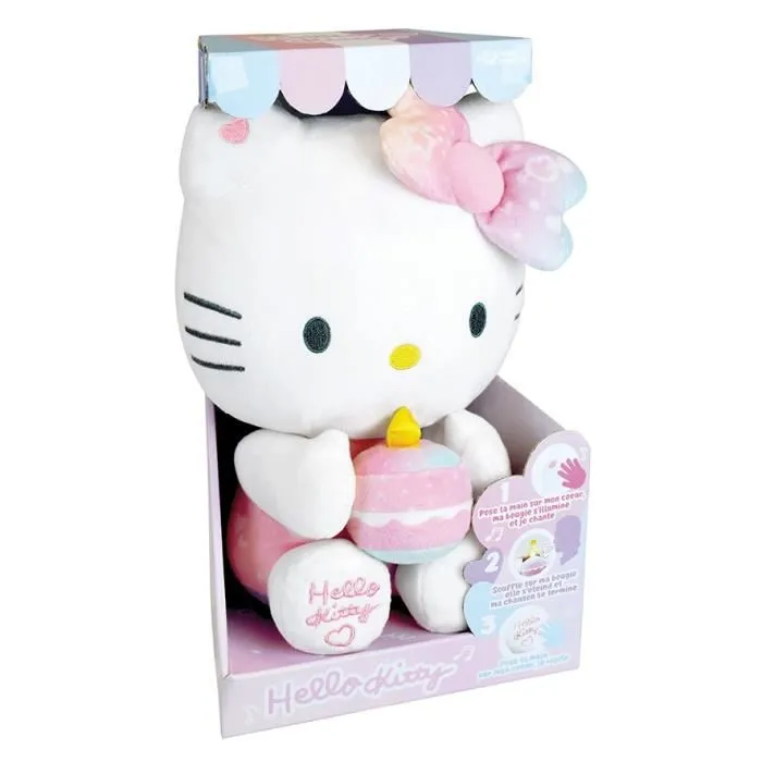 Jemini Peluche Interactivo Cumpleaños Hello Kitty +/- 26 cm Música Vela Risas JEM3298060244046 2