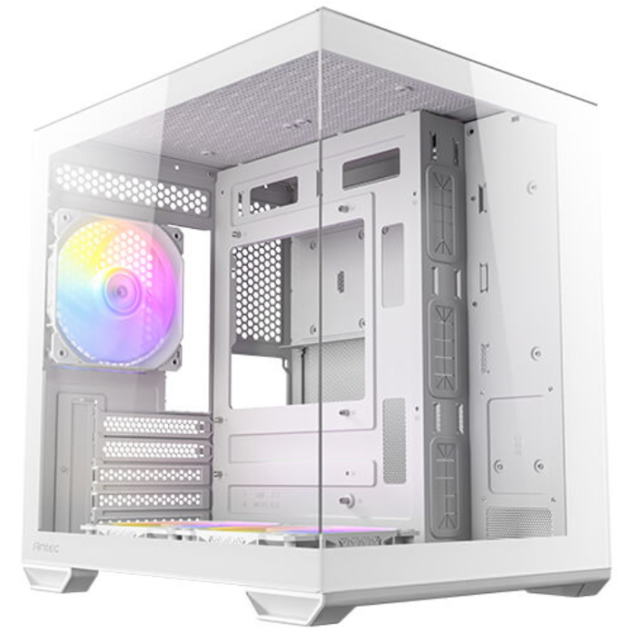 Antec 0-761345-10218-6 Carcasa de Ordenador Mini Tower Blanca Compatible 2.5/3.5" HDD/SSD con 5 Ventiladores Preinstalados
