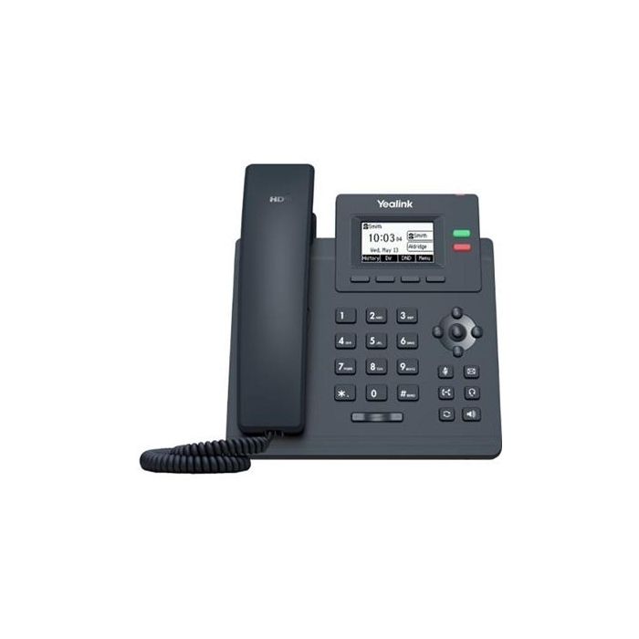 Yealink T31G Teléfono IP SIP VoIP Gigabit PoE con Pantalla LCD 2.3'', 2 Cuentas SIP, Voz HD, Manos Libres y Conf. 5 Vías