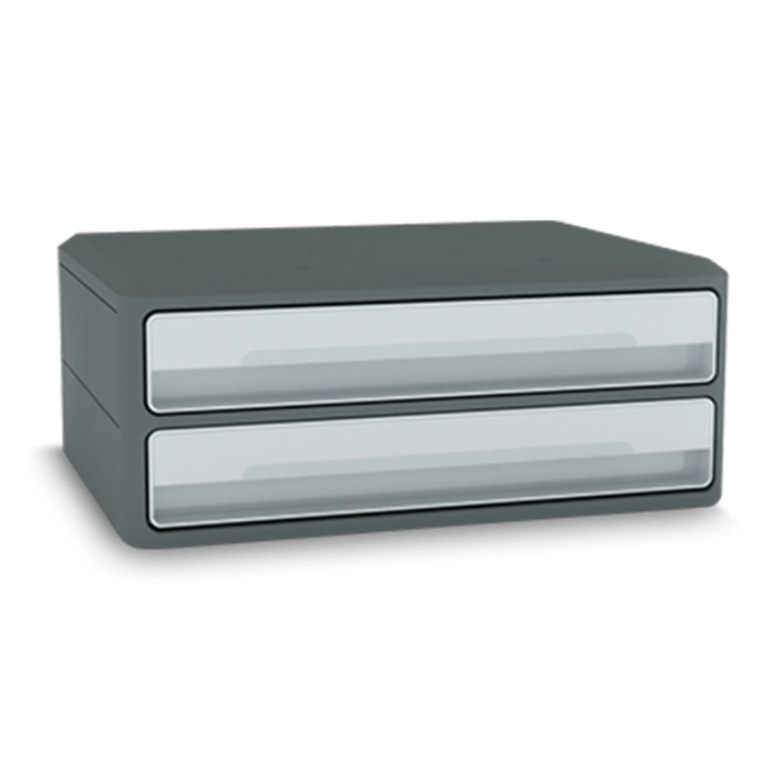 Cep Fichero Cajones Sobremesa Moov Up Reciclado 80% 2 Cajones Color Gris 275x369x146 mm 2