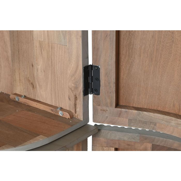 DKD Home Decor Vitrina Sixties Gris Negro 177 x 40 x 180 cm con 6 Puertas y 8 Estanterías 6