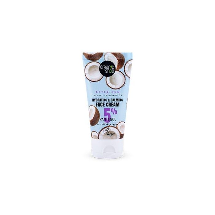 Crema Facial Hidratante Y Calmante Aftersun Coco + Pantenol 5%, 50 Ml Crema Facial Hidratante Y Calmante Aftersun Coco + Pantenol 5%, 50 Ml
