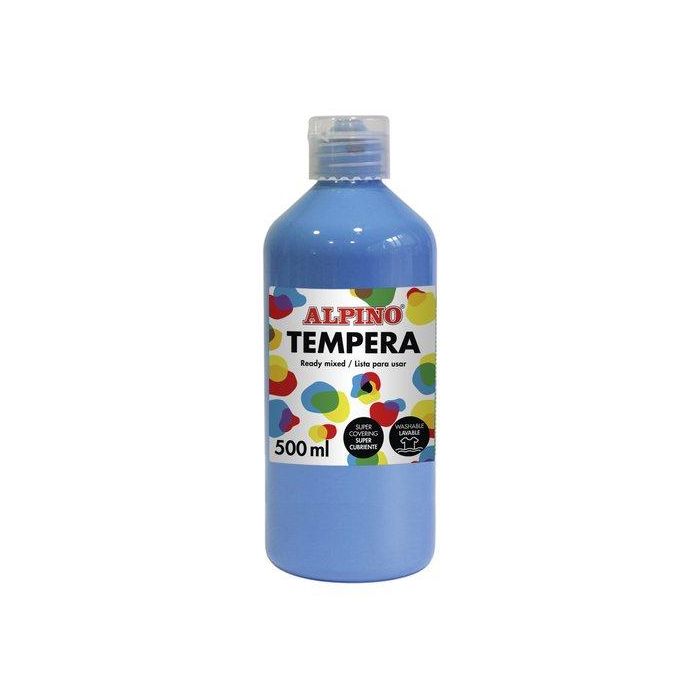Tempera Alpino Liquida 500 Ml (Botella) Azul Cyan