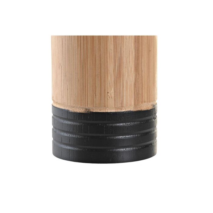 Vaso Basicos DKD Home Decor Natural Negro 7 x 11 x 7 cm 2