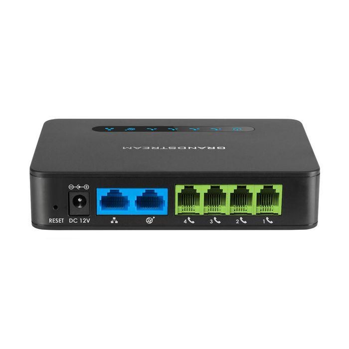 Grandstream Adaptador de Teléfono Analógico HT814, 4 puertos FXS, Router Gigabit NAT para VoIP, QoS, SRTP, TLS/SIPS/HTTPS 2