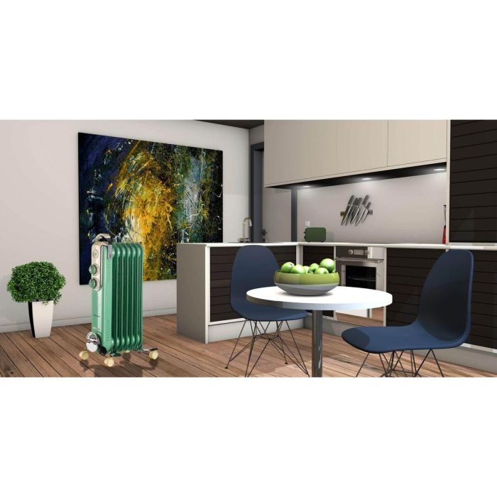 Radiador de Aceite (7 cuerpos) Ariete 837/04 Verde 1500 W 2