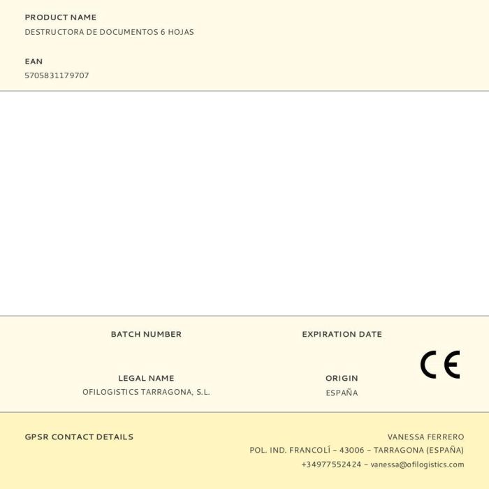 Q-connect KF17970 Destructora de Documentos, Corte en Partículas P-3, 6 Hojas, Destruye Grapas y Tarjetas, Papelera 14L 1 Q-connect KF17970 Destructora de Documentos, Corte en Partículas P-3, 6 Hojas, Destruye Grapas y Tarjetas, Papelera 14L 1