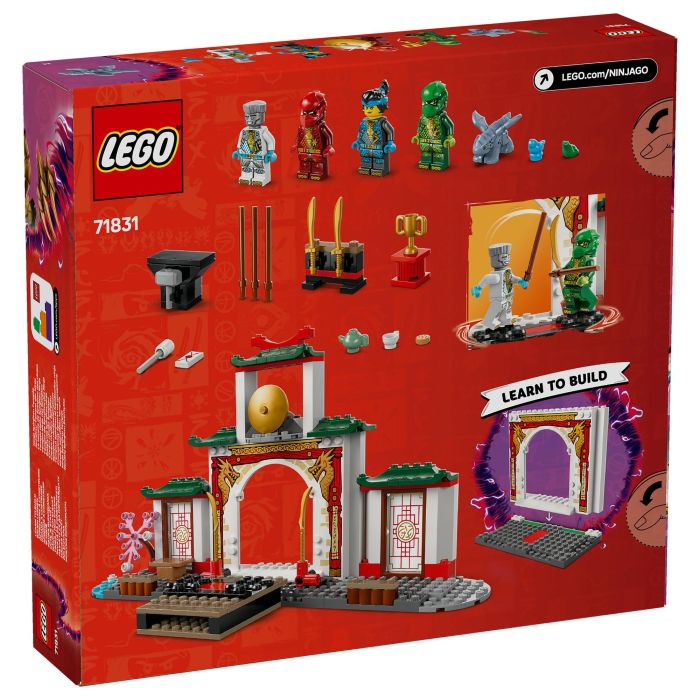 LEGO 71831 Templo Ninja Spinjitzu Dragón de juguete para niños a partir de 4 años