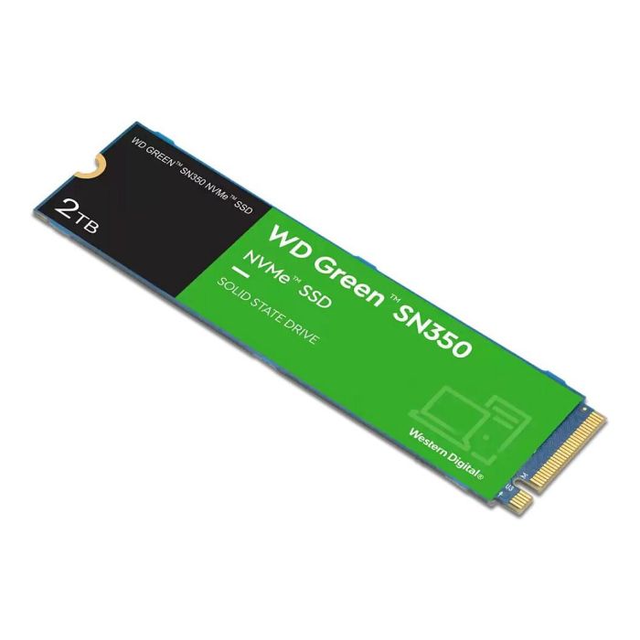 Western Digital SSD M.2 2TB WD Green SN350 NVMe PCIe 3.0 x 4 Velocidad Lectura 3200 MB/s 2