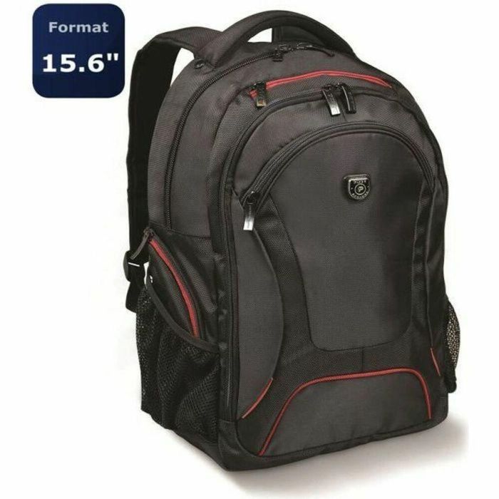 Port Designs Mochila Portátil Courchevel 15,6" y Tablet 10,1" Reforzada con Funda Lluvia Negra 2