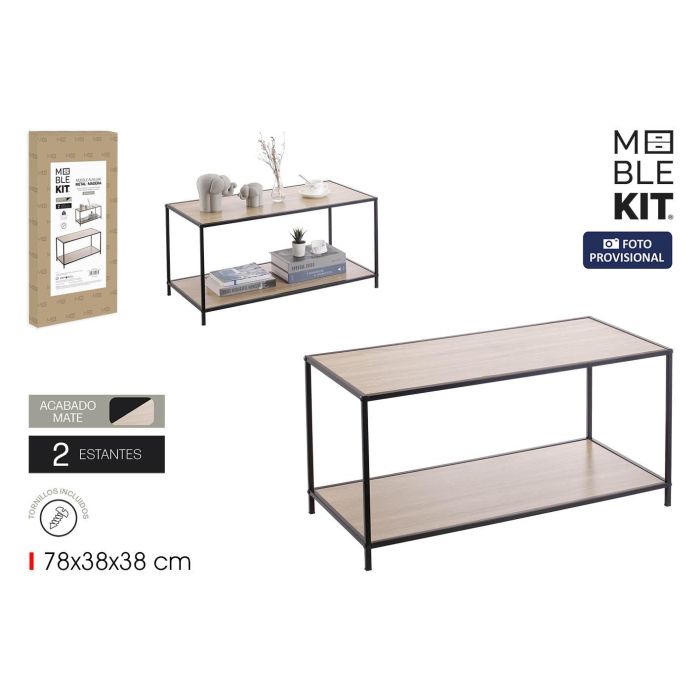 Mueble Auxiliar 2 Niveles Mad-Metal Moblekit (3 Unidades) 0 Mueble Auxiliar 2 Niveles Mad-Metal Moblekit (3 Unidades) 0