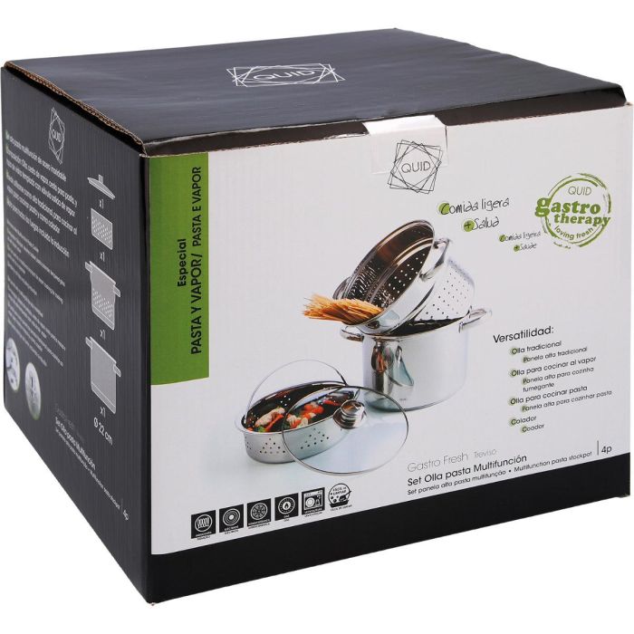Bateria Acero Inoxidable Gastro Fresh Quid 3 Piezas 3 Bateria Acero Inoxidable Gastro Fresh Quid 3 Piezas 3
