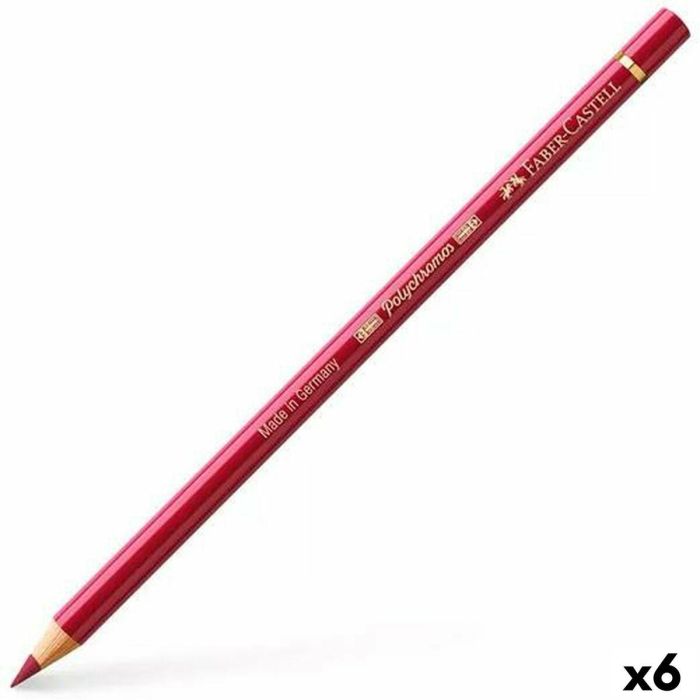 Lápices de colores Faber-Castell Polychromos Rojo Intenso 6 Piezas 0 Lápices de colores Faber-Castell Polychromos Rojo Intenso 6 Piezas 0