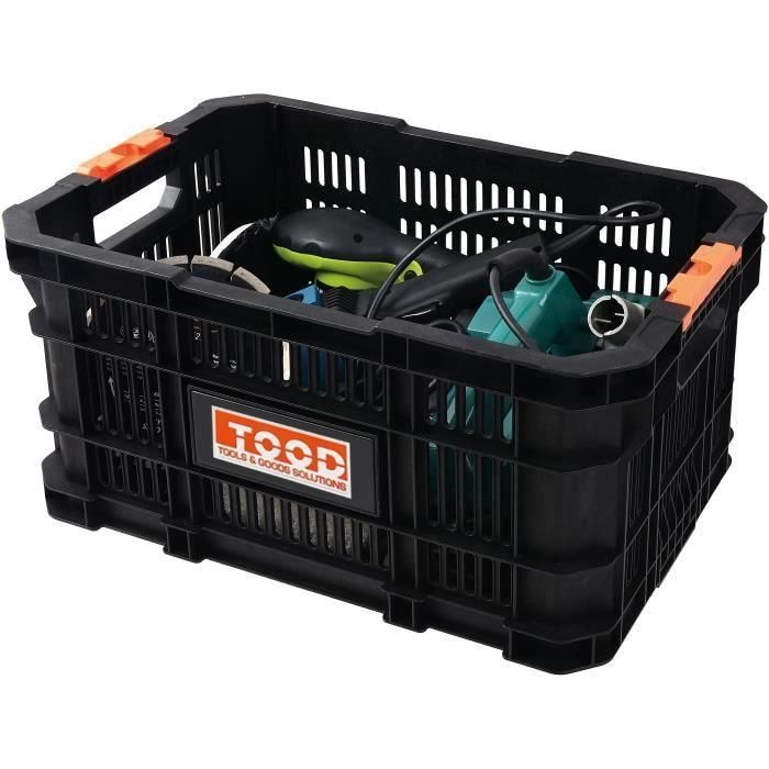 Tood TOO8019053051008 Cesta modular con asas para fácil transporte, dimensiones 53x34x25 cm 1 Tood TOO8019053051008 Cesta modular con asas para fácil transporte, dimensiones 53x34x25 cm 1