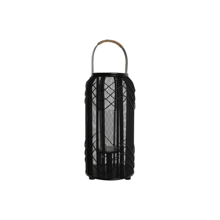 Portavela Colonial DKD Home Decor Negro 21.5 x 43.5 x 21.5 cm