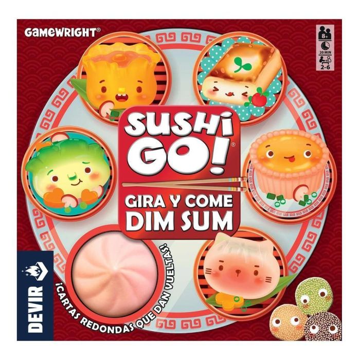 Devir Sushi Go Gira y come Dim Sum - Juego de Cartas y Estrategia para 3+ Años 3 Devir Sushi Go Gira y come Dim Sum - Juego de Cartas y Estrategia para 3+ Años 3