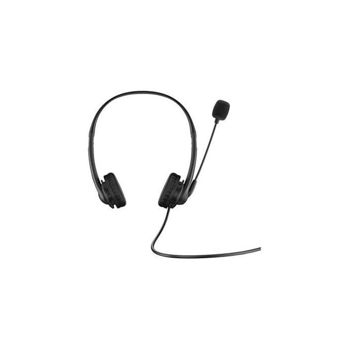 HP 428H5AA - Auriculares Estéreo G2 USB-A con Micrófono, Cancelación Ruido, Control Cable, Negros para PC, Mac y Chromebook. 1