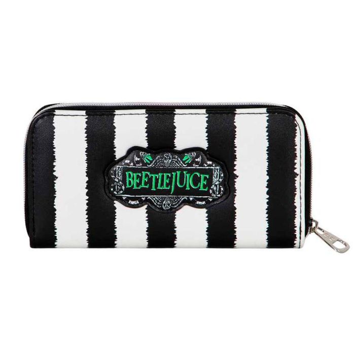 Bitelchús / Beetlejuice Billetero Essential Stripes Blanco - 12 compartimentos para tarjetas, monedero con cremallera 1 Bitelchús / Beetlejuice Billetero Essential Stripes Blanco - 12 compartimentos para tarjetas, monedero con cremallera 1