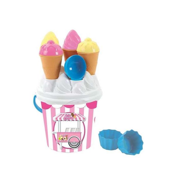 AVC Cubo Playa 18,5x15,5 cm Ice Cream con Cucuruchos, Helados, Magdalenas y Palita 2 AVC Cubo Playa 18,5x15,5 cm Ice Cream con Cucuruchos, Helados, Magdalenas y Palita 2