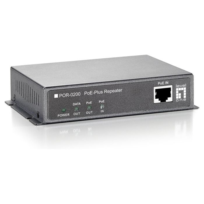 Level One POR-0200 Repetidor PoE Ethernet con 2 Puertos 802.3at para Redes de 200m 0 Level One POR-0200 Repetidor PoE Ethernet con 2 Puertos 802.3at para Redes de 200m 0