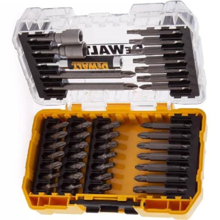 Dewalt DT70702-QZ Juego de 40 Piezas para Atornillar con Puntas y Accesorios, Estuche Touch Case para Bricolaje y Reparaciones