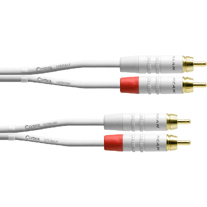 Cable De Audio Rca Doble 3 M Blanco Cable De Audio Rca Doble 3 M Blanco