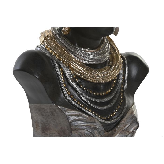 DKD Home Decor Figura Africana Colonial de Resina Beige y Negro 17 x 40 x 26 cm (2 Unidades) 2 DKD Home Decor Figura Africana Colonial de Resina Beige y Negro 17 x 40 x 26 cm (2 Unidades) 2