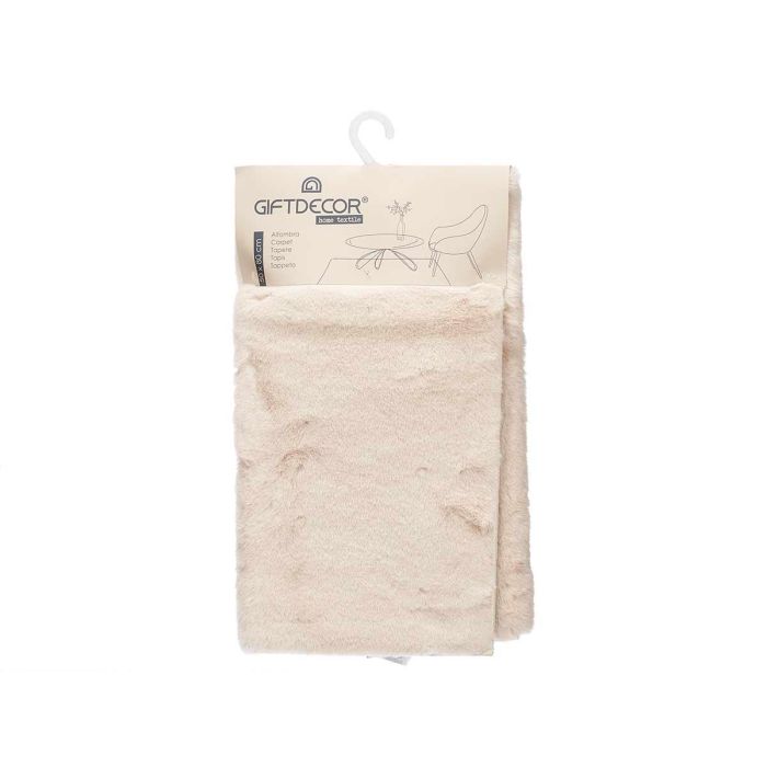 Alfombra Rabbit 50X80 Cm Beige Claro Giftdecor (6 Unidades) 1 Alfombra Rabbit 50X80 Cm Beige Claro Giftdecor (6 Unidades) 1